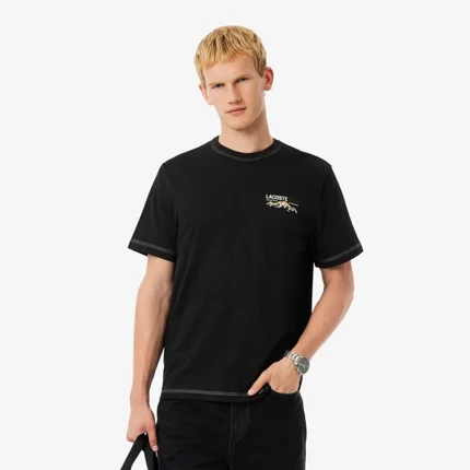 Camiseta Lacoste de Malha Estampada Múltipla - Image 2