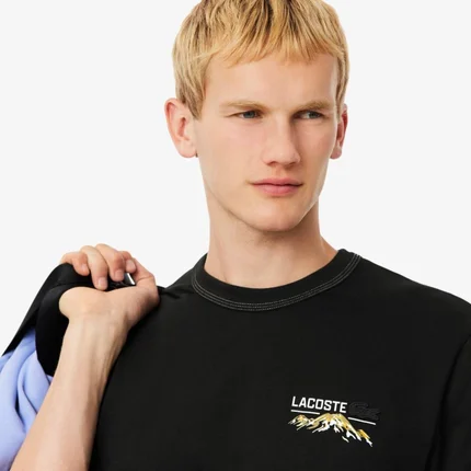 Camiseta Lacoste de Malha Estampada Múltipla - Image 3